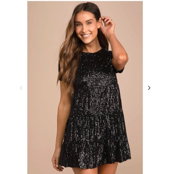 lulu’s, size medium, NWT, sequin dress - Picture 2 of 6